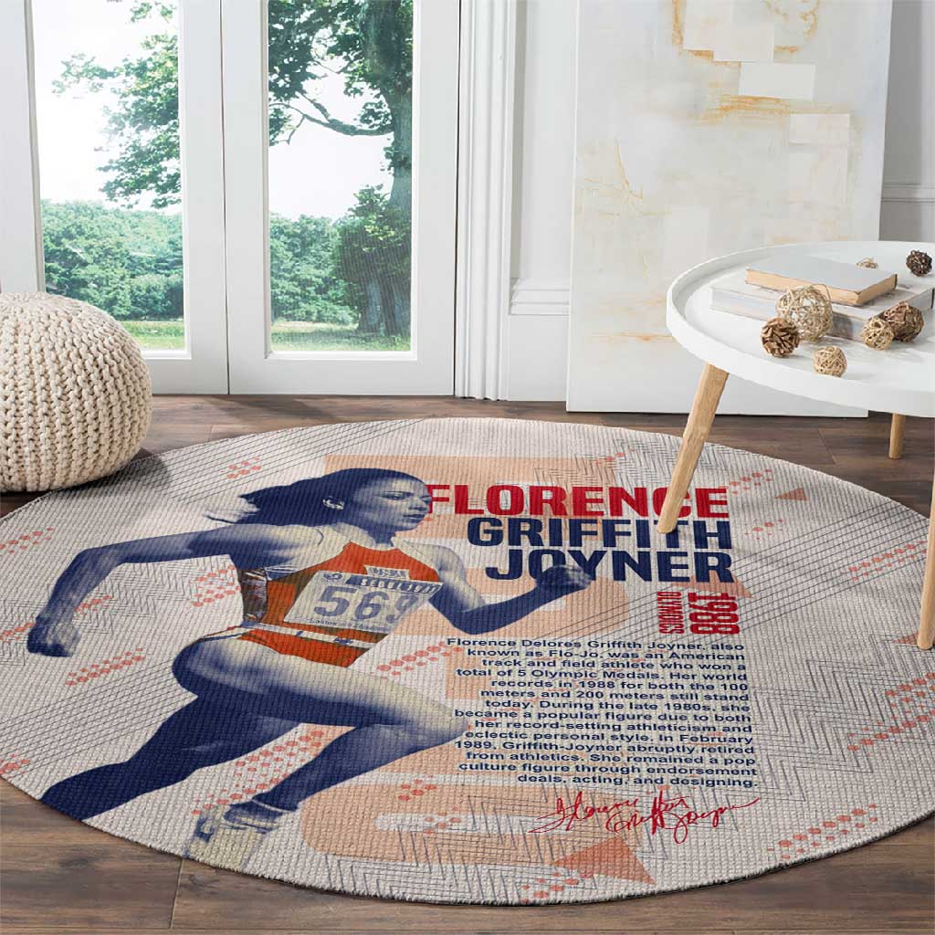 The Phenomenal Woman Flo-Jo Round Carpet 1988 Olympic DT02
