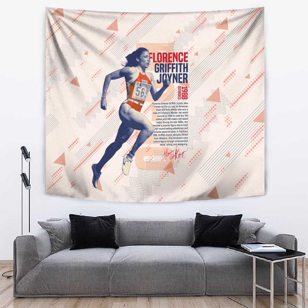 The Phenomenal Woman Flo-Jo Tapestry 1988 Olympic DT02