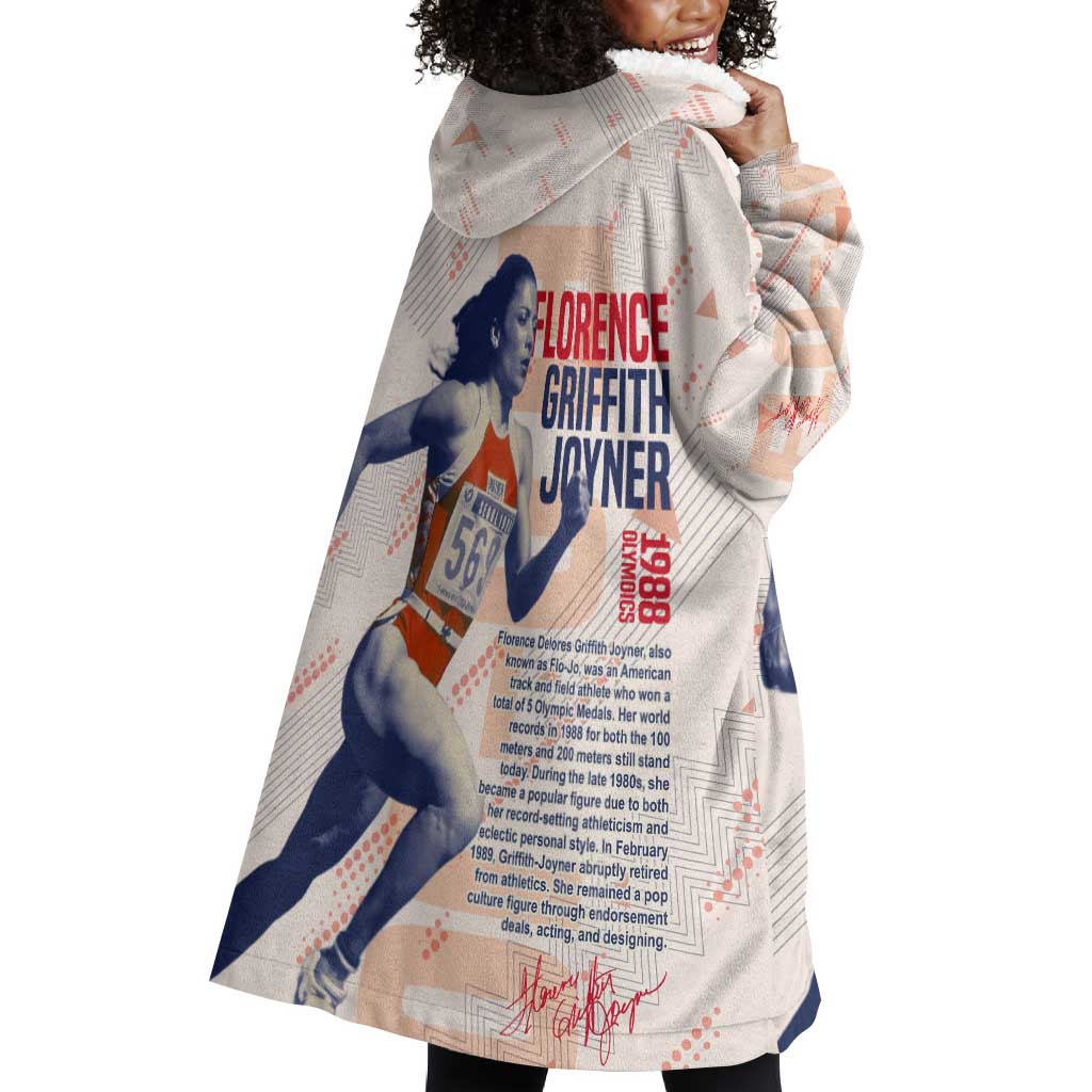 The Phenomenal Woman Flo-Jo Wearable Blanket Hoodie 1988 Olympic DT02