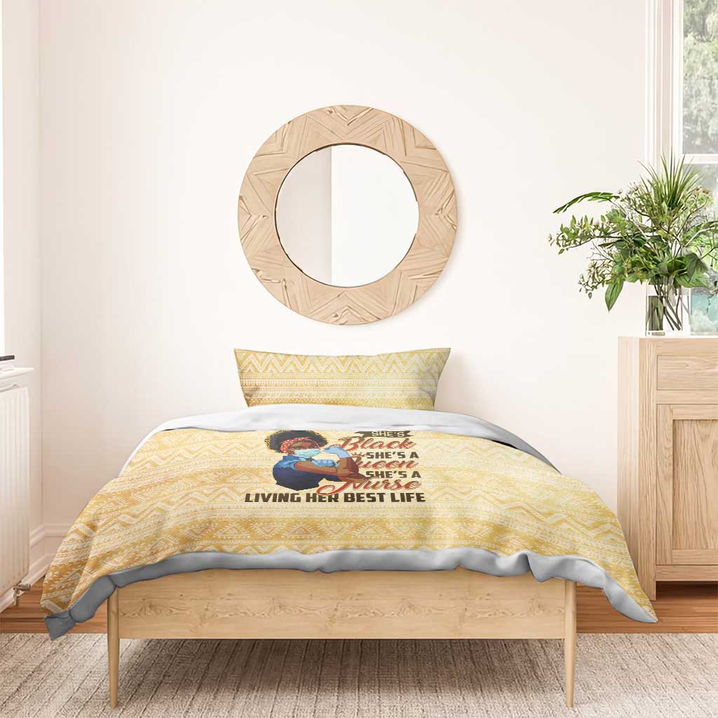Afro Nurses Bedding Set Black Queen African DT02