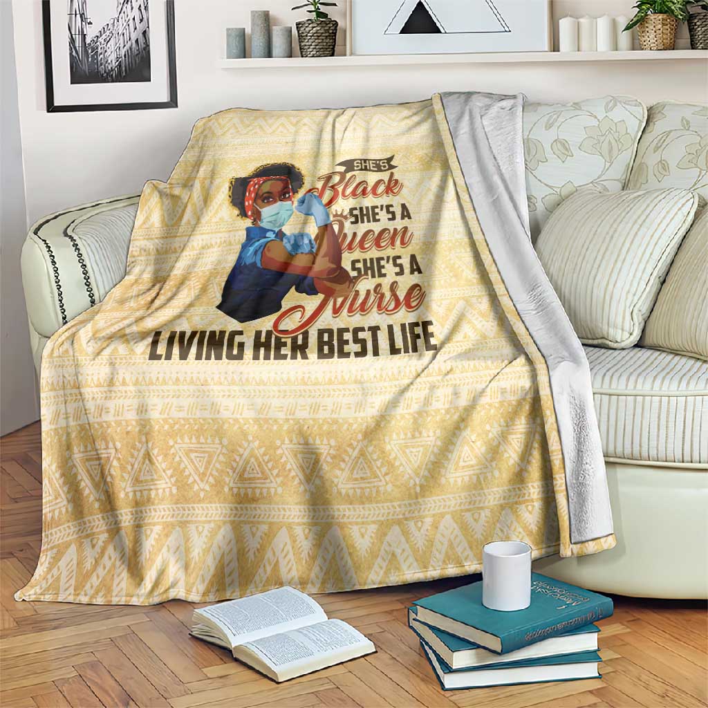 Afro Nurses Blanket Black Queen African DT02