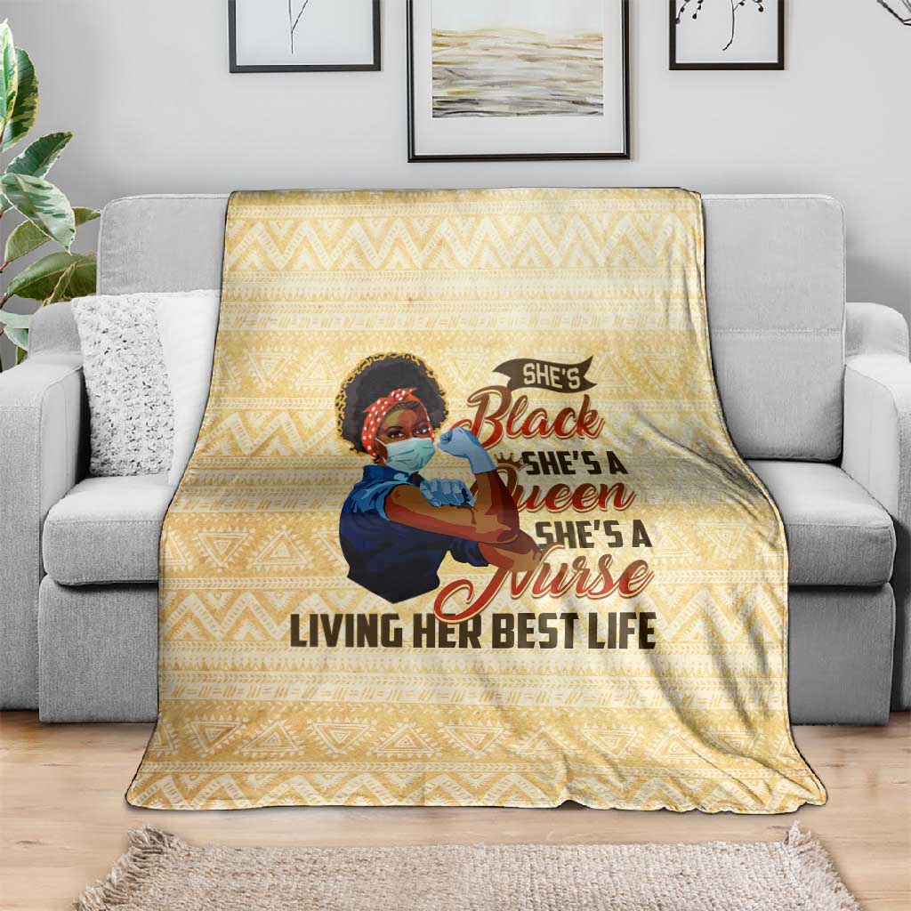 Afro Nurses Blanket Black Queen African DT02
