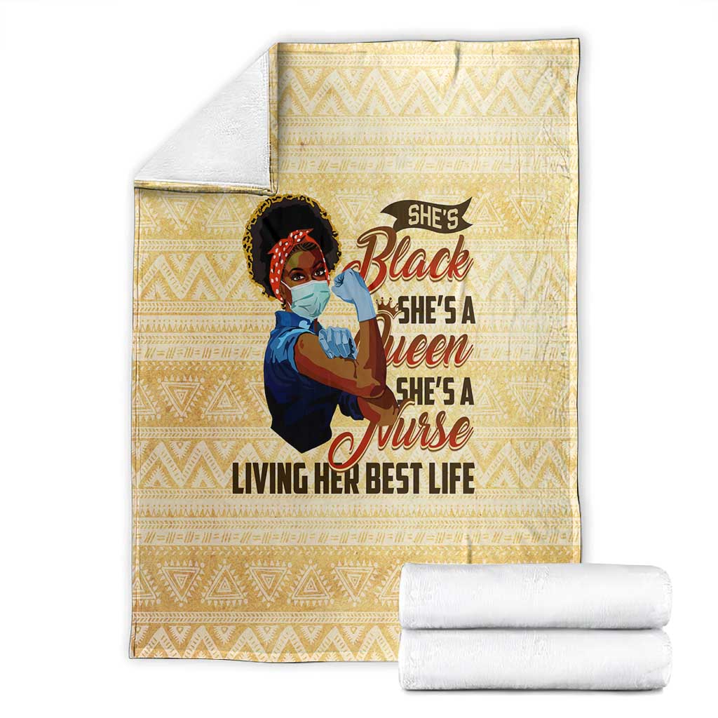 Afro Nurses Blanket Black Queen African DT02