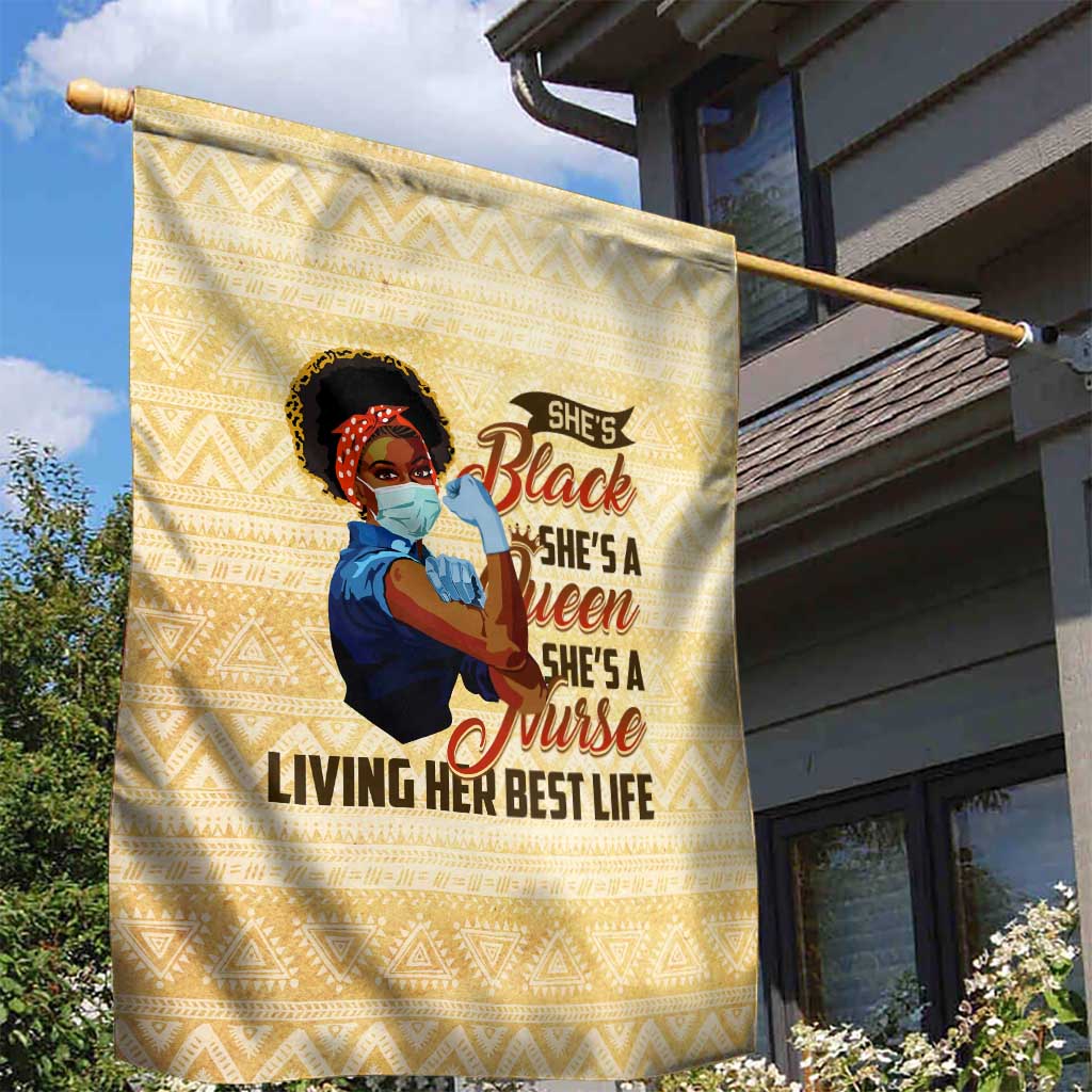 Afro Nurses Garden Flag Black Queen African DT02