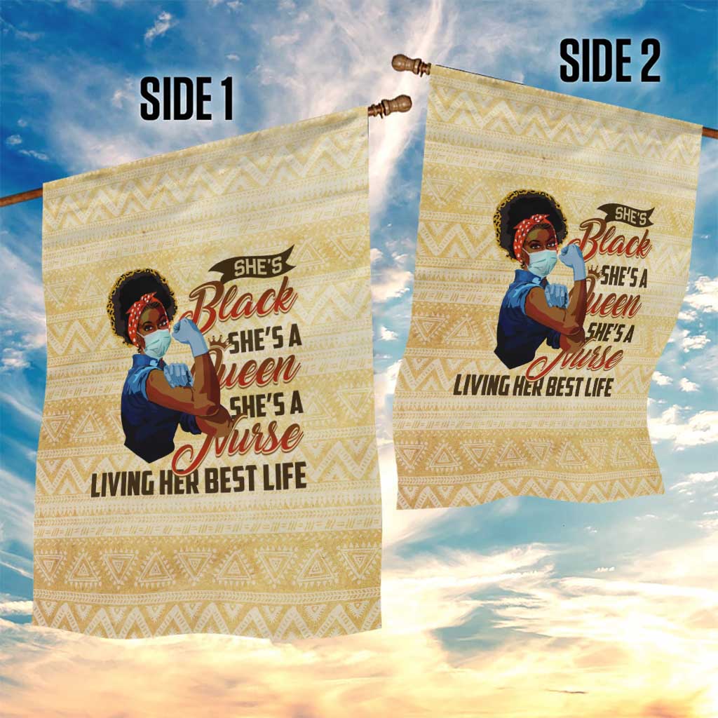 Afro Nurses Garden Flag Black Queen African DT02