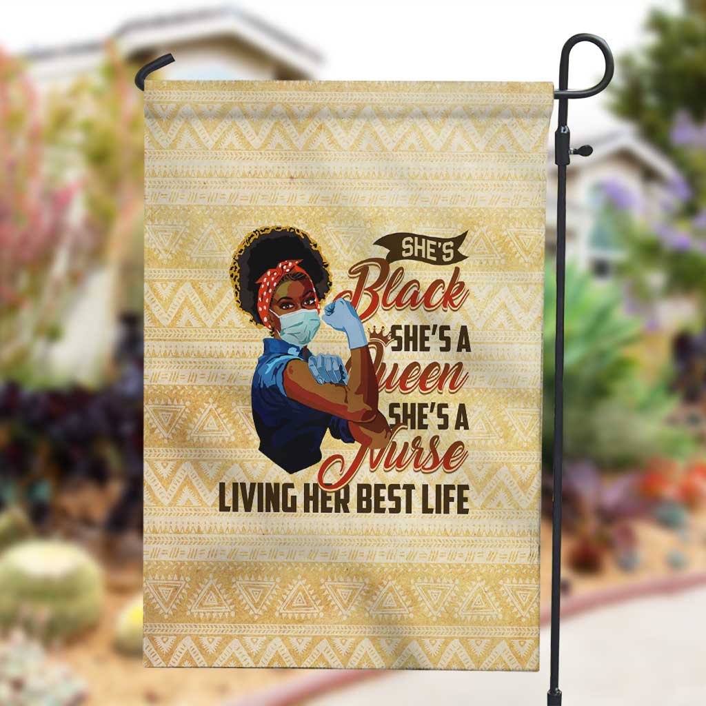 Afro Nurses Garden Flag Black Queen African DT02