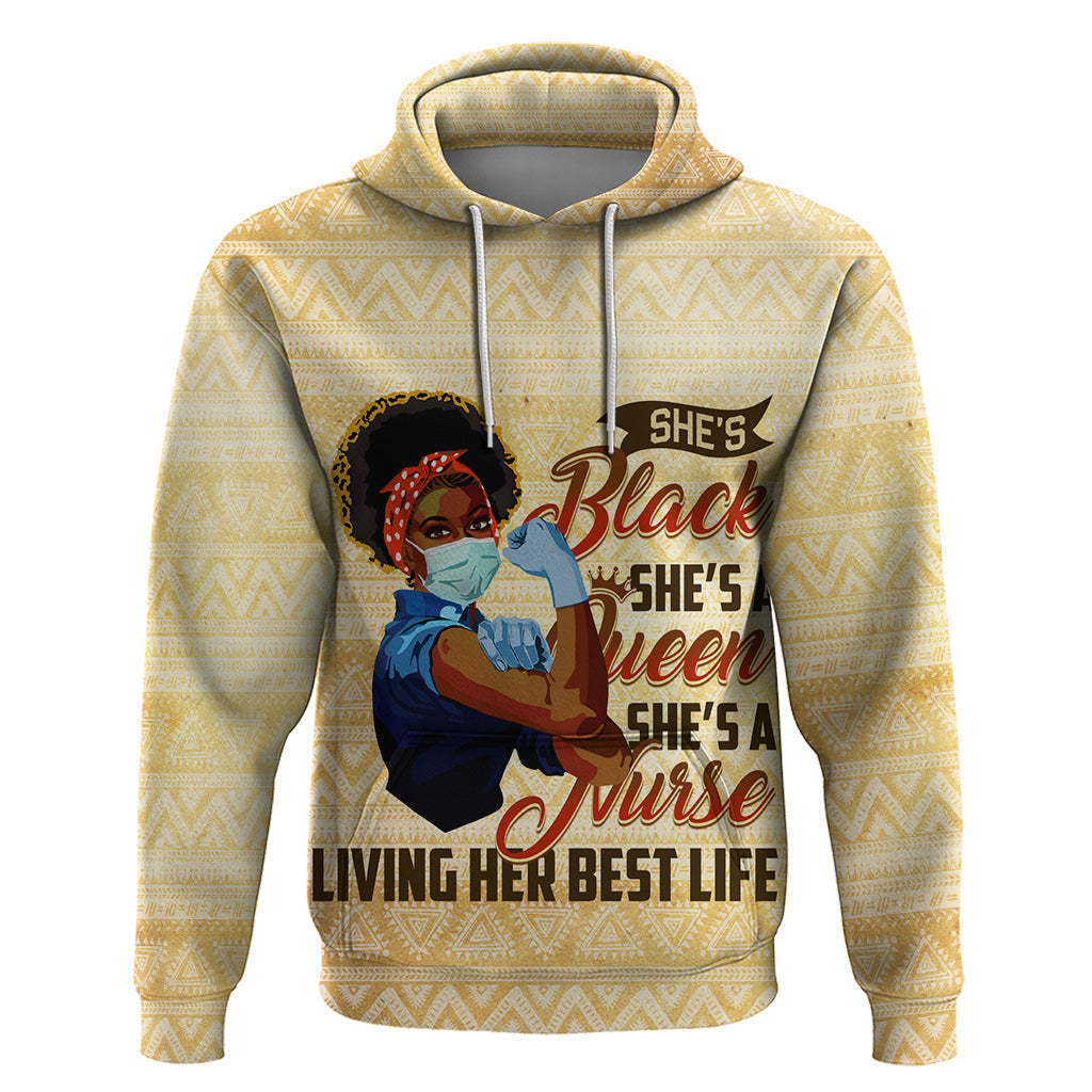 Afro Nurses Hoodie Black Queen African DT02