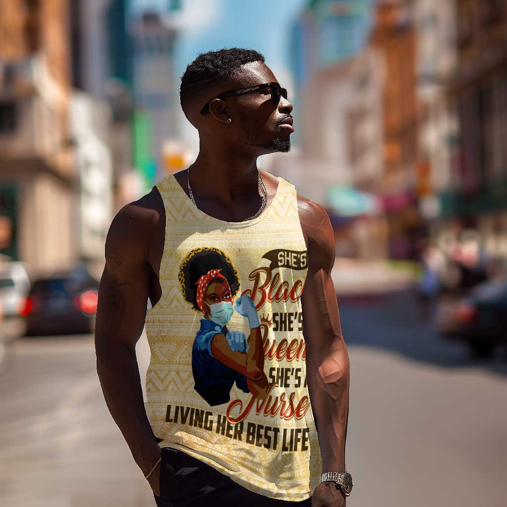 Afro Nurses Men Tank Top Black Queen African DT02