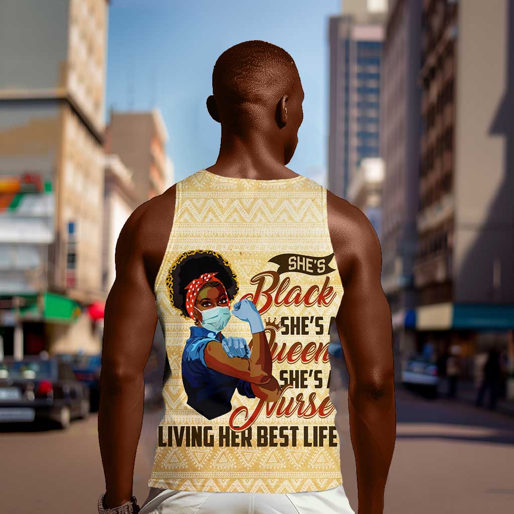 Afro Nurses Men Tank Top Black Queen African DT02
