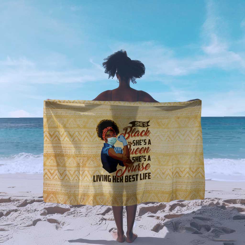 Afro Nurses Sarong Black Queen African DT02