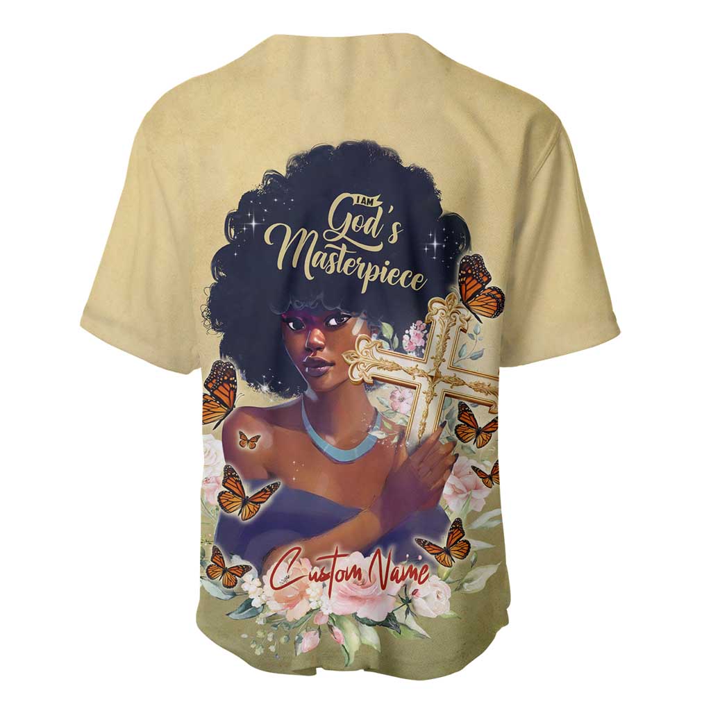 Personalized I Am God's Masterpiece Baseball Jersey African Women DT02