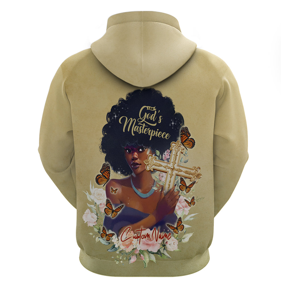 Personalized I Am God's Masterpiece Hoodie African Women DT02