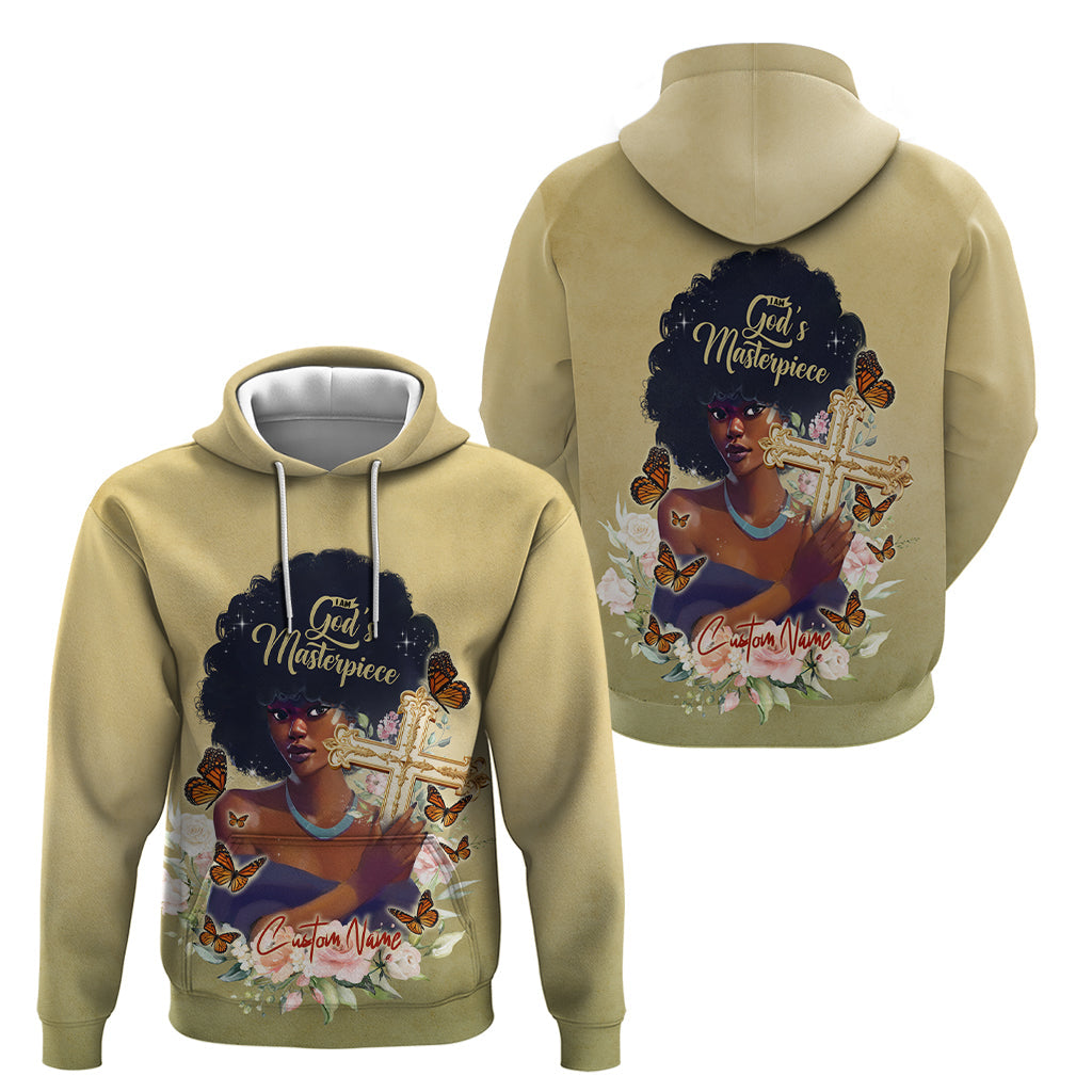 Personalized I Am God's Masterpiece Hoodie African Women DT02
