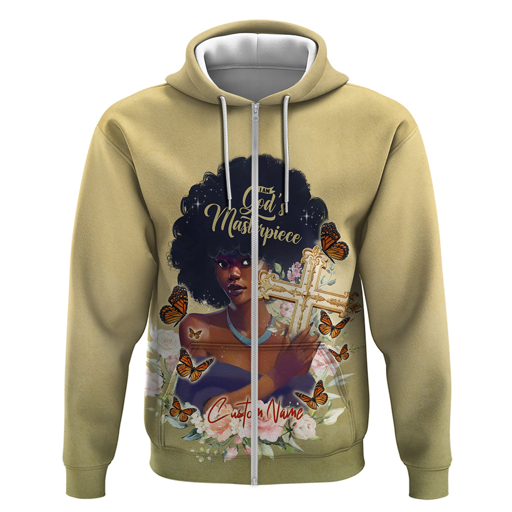 Personalized I Am God's Masterpiece Hoodie African Women DT02