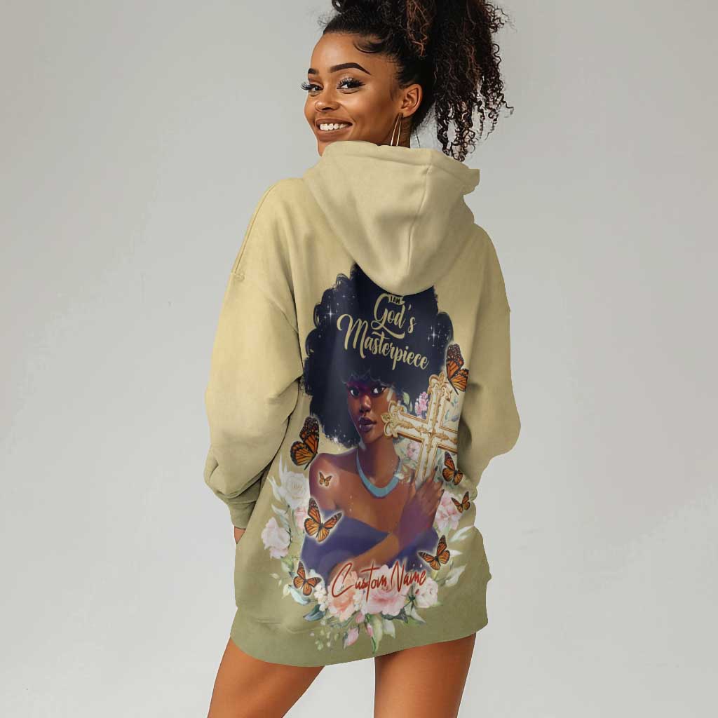 Personalized I Am God's Masterpiece Hoodie Dress African Women DT02