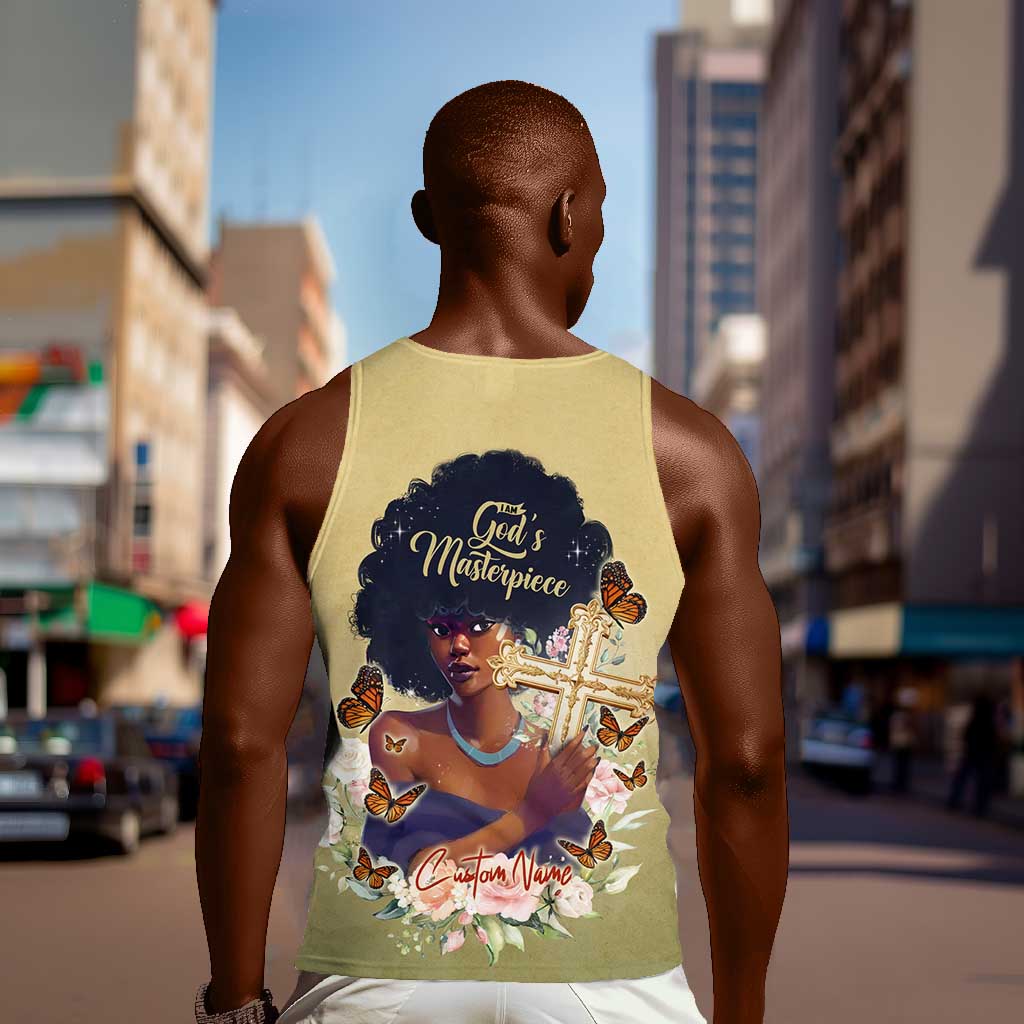 Personalized I Am God's Masterpiece Men Tank Top African Women DT02