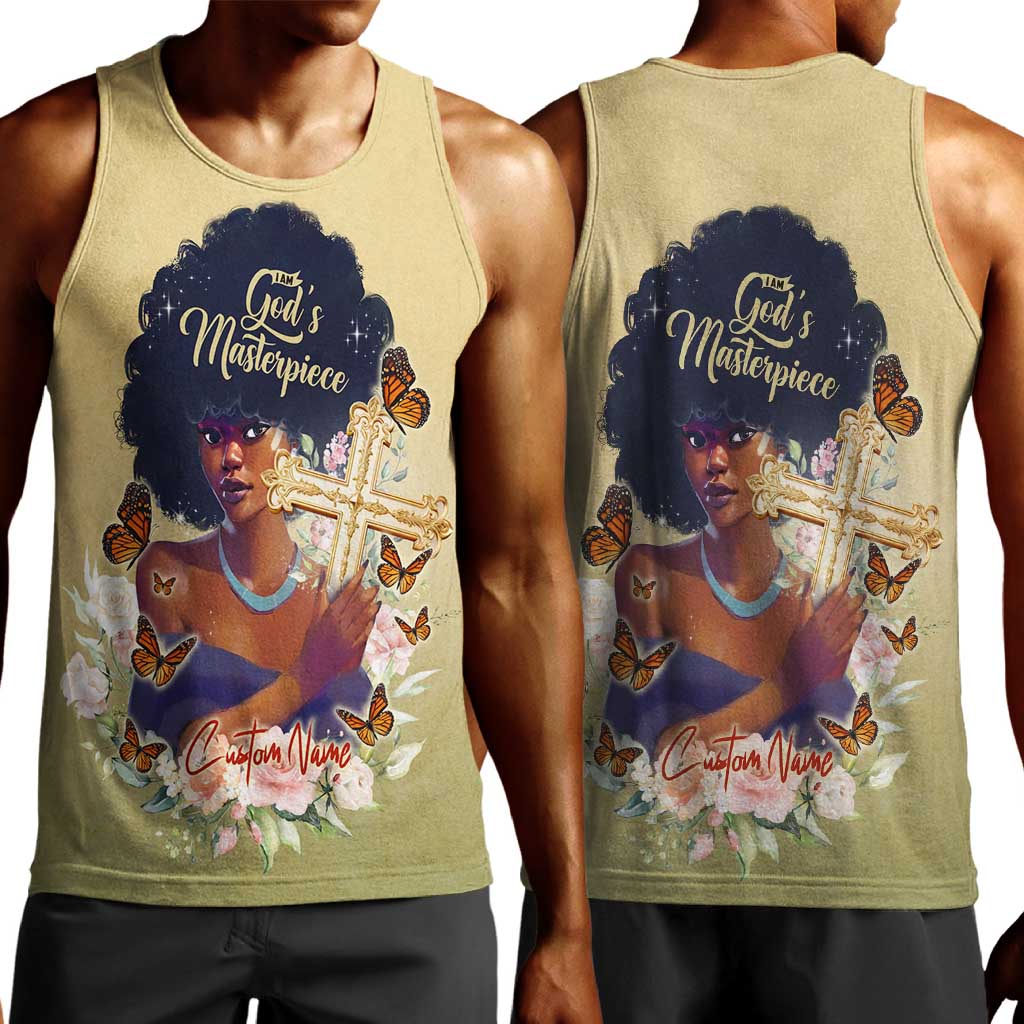 Personalized I Am God's Masterpiece Men Tank Top African Women DT02