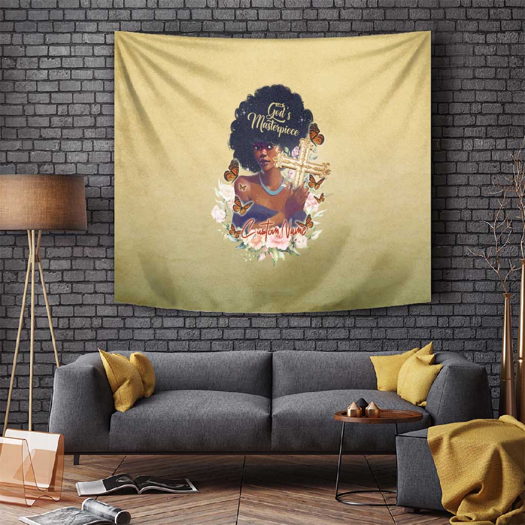Personalized I Am God's Masterpiece Tapestry African Women DT02