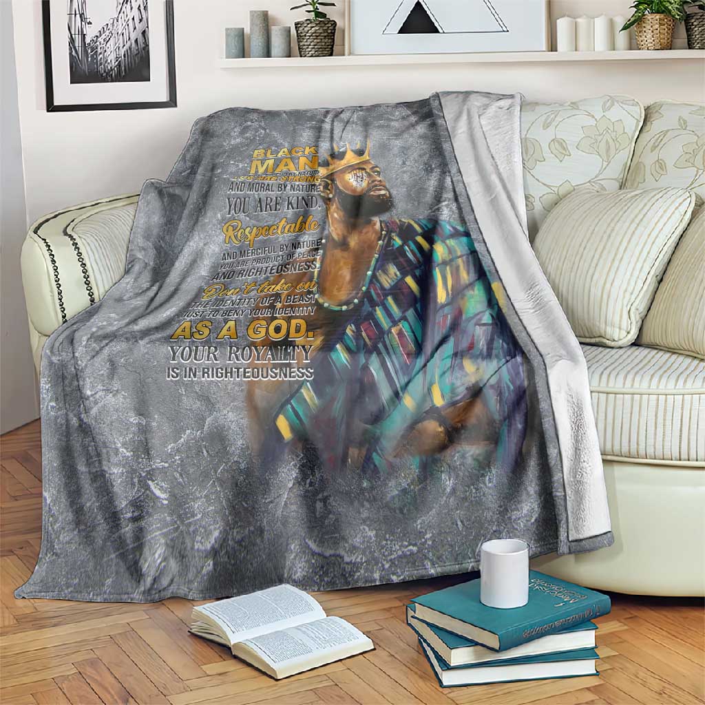 Black Man Africa Blanket Naturally King DT02