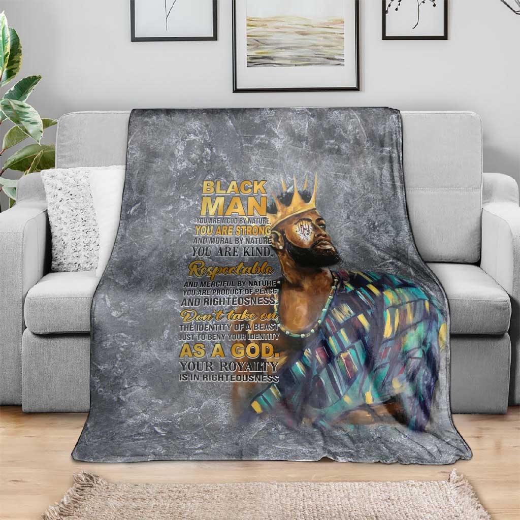 Black Man Africa Blanket Naturally King DT02