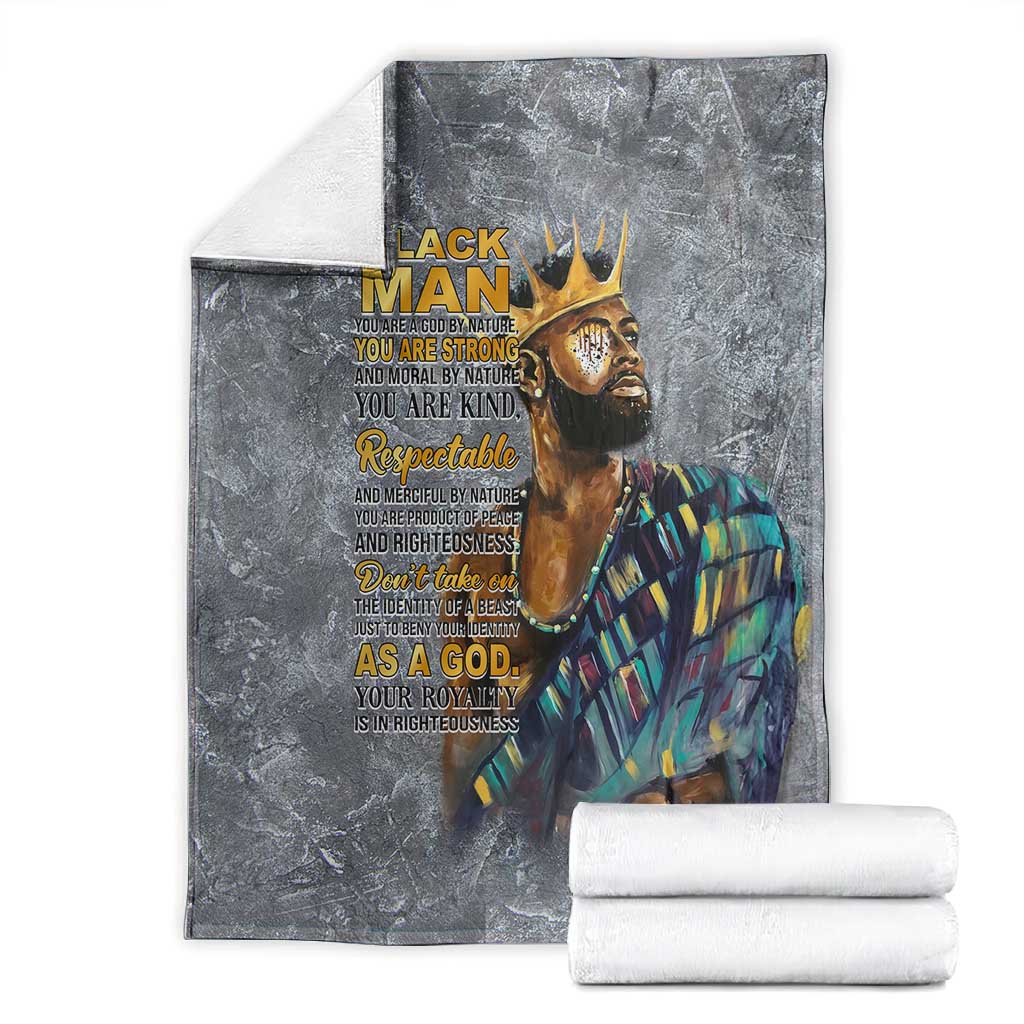 Black Man Africa Blanket Naturally King DT02