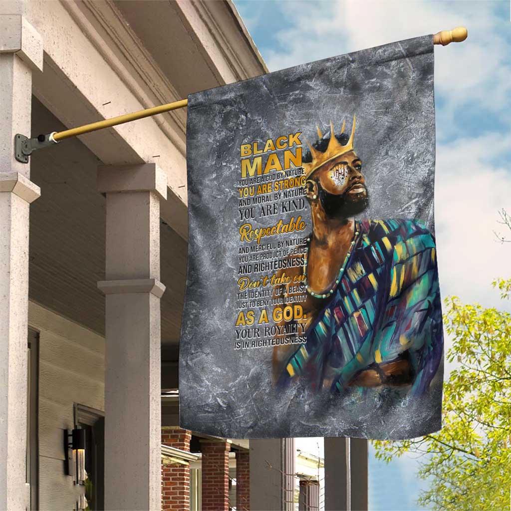 Black Man Africa Garden Flag Naturally King DT02