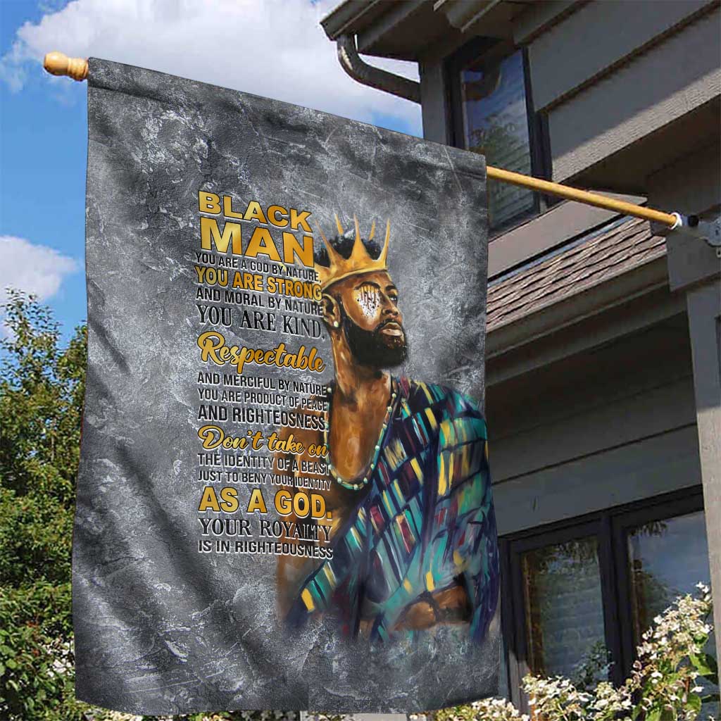 Black Man Africa Garden Flag Naturally King DT02