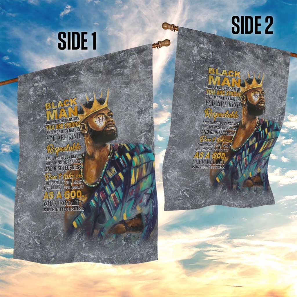 Black Man Africa Garden Flag Naturally King DT02