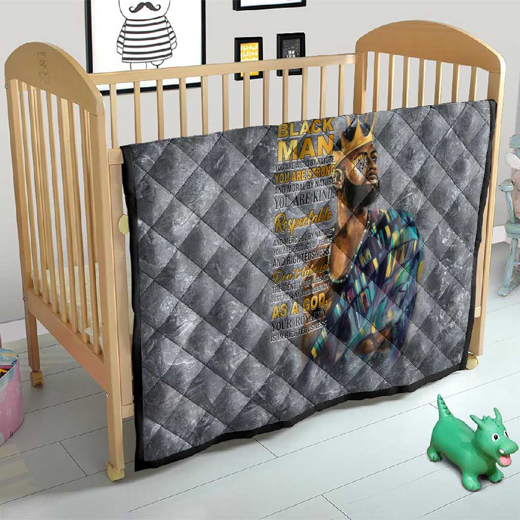 Black Man Africa Quilt Naturally King DT02