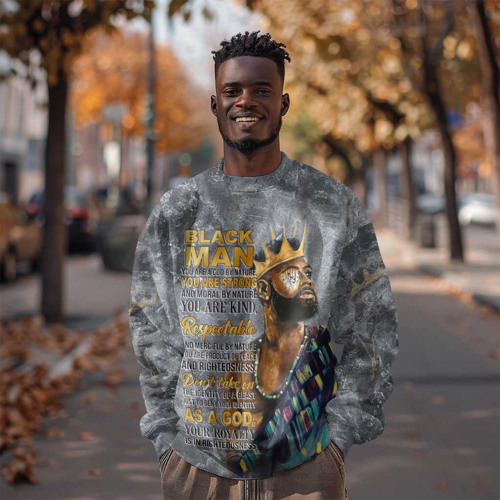 Black Man Africa Sweatshirt Naturally King DT02