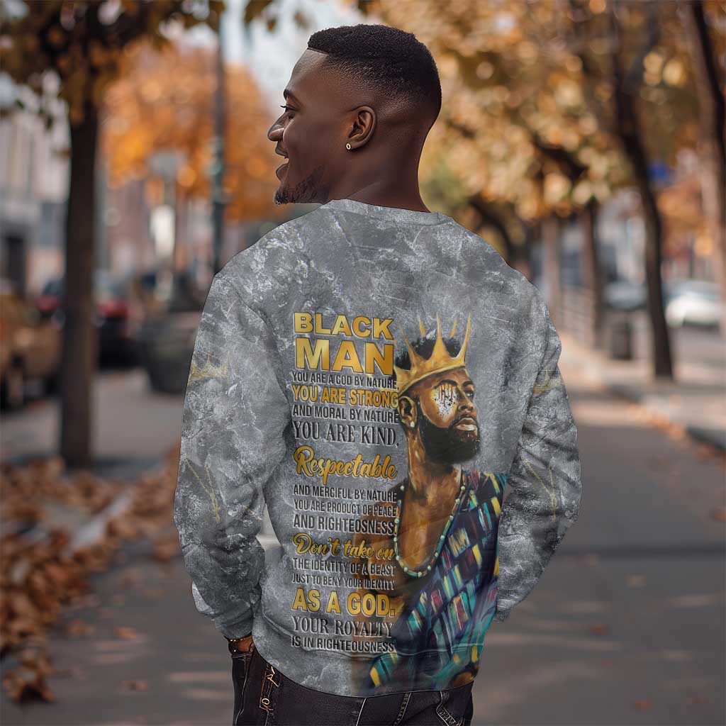 Black Man Africa Sweatshirt Naturally King DT02