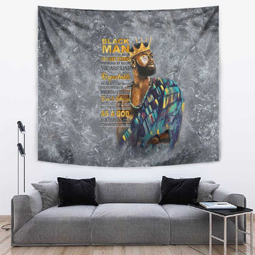 Black Man Africa Tapestry Naturally King DT02