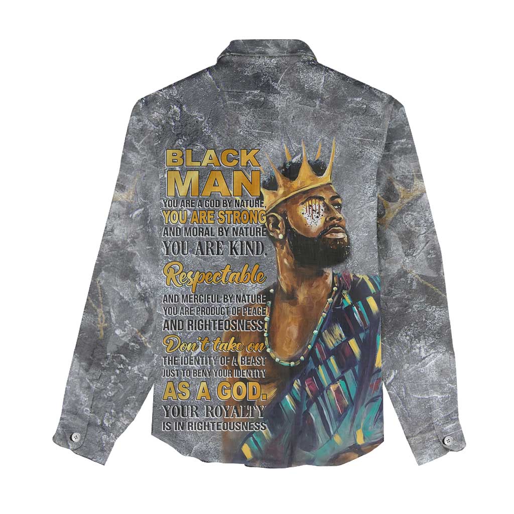 Black Man Africa Women Casual Shirt Naturally King DT02
