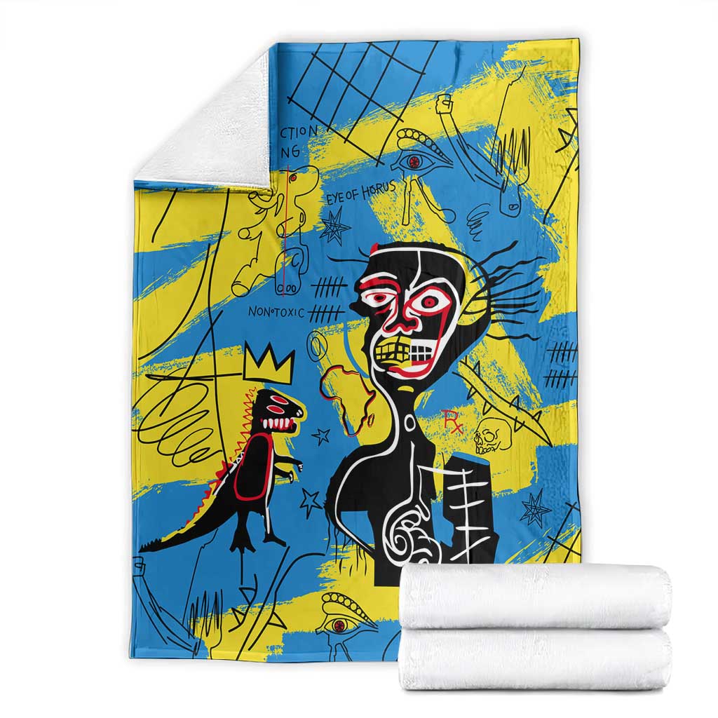 African Art Viva Underground Psychedelic Vintage Style Blanket DT02
