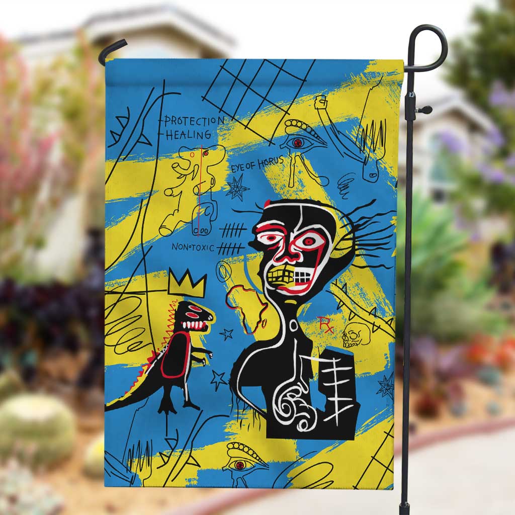 African Art Viva Underground Psychedelic Vintage Style Garden Flag DT02