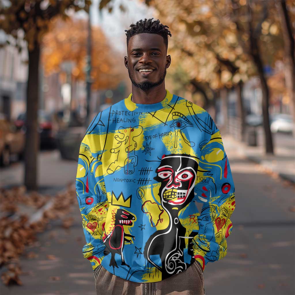African Art Viva Underground Psychedelic Vintage Style Sweatshirt DT02