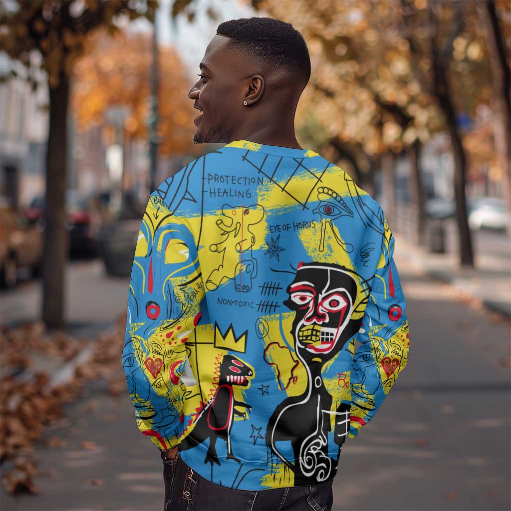 African Art Viva Underground Psychedelic Vintage Style Sweatshirt DT02