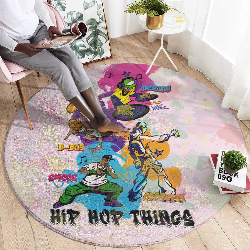4 Elements Of Hip Hop Round Carpet DT02