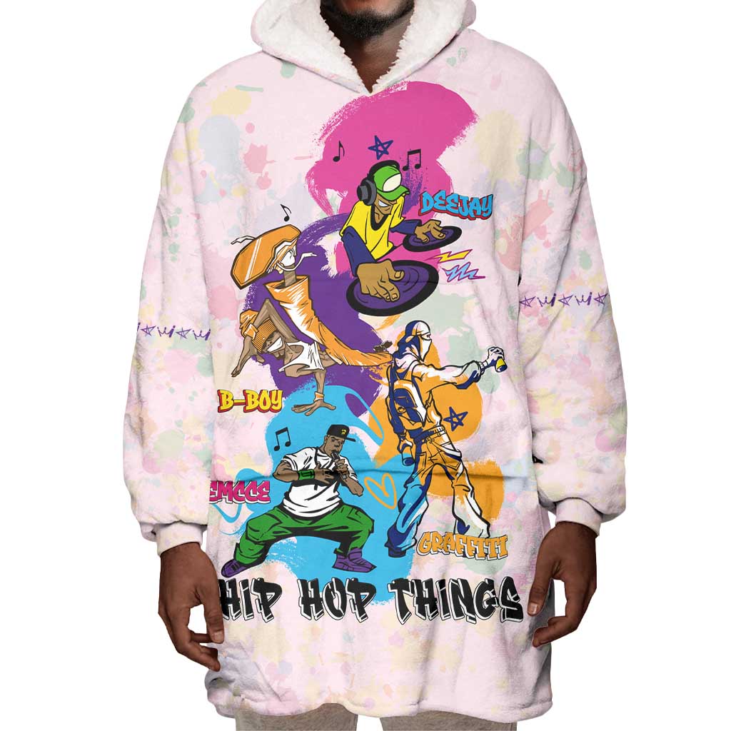 4 Elements Of Hip Hop Wearable Blanket Hoodie DT02