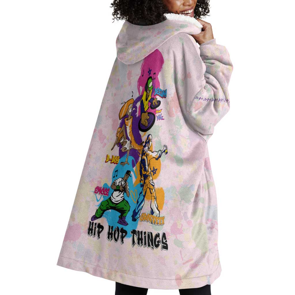 4 Elements Of Hip Hop Wearable Blanket Hoodie DT02