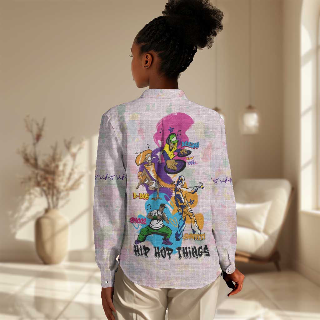 4 Elements Of Hip Hop Women Casual Shirt DT02