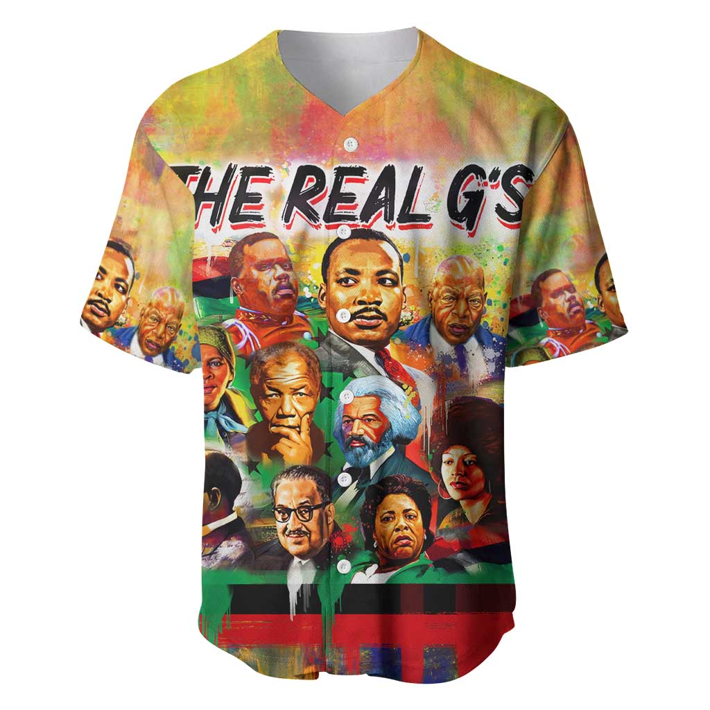 The Real G's Baseball Jersey Civil Rights Leaders DT02