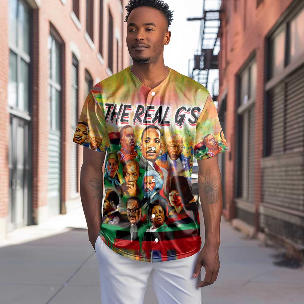 The Real G's Baseball Jersey Civil Rights Leaders DT02