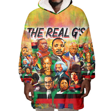 The Real G's Wearable Blanket Hoodie Civil Rights Leaders DT02
