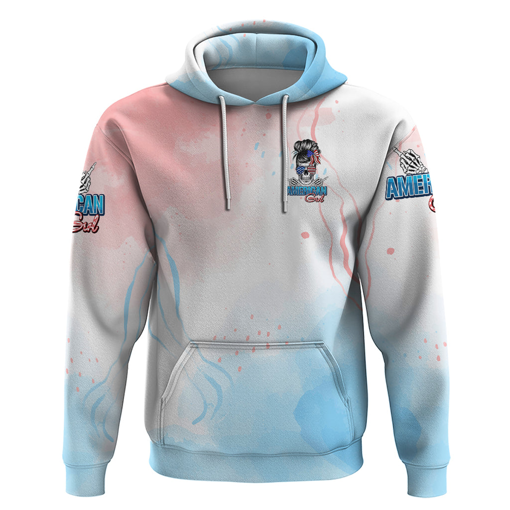 Skull Girl Hoodie Never Fck Given DT02