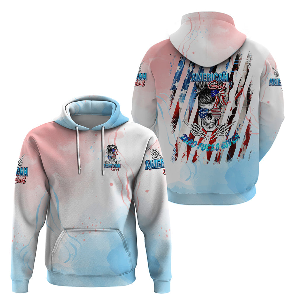 Skull Girl Hoodie Never Fck Given DT02