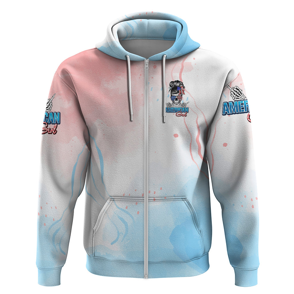 Skull Girl Hoodie Never Fck Given DT02