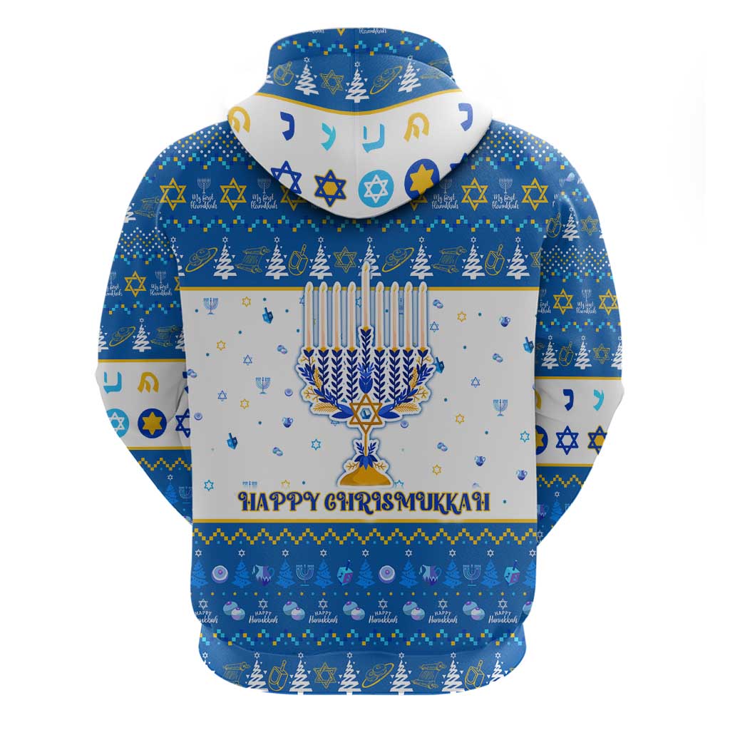 Happy Chrismukkah Hoodie Gnome Funny Hanukkah Christmas Mashup DT02