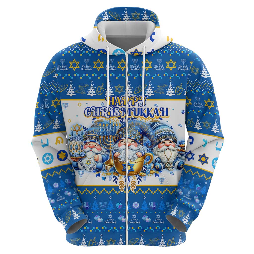 Happy Chrismukkah Hoodie Gnome Funny Hanukkah Christmas Mashup DT02