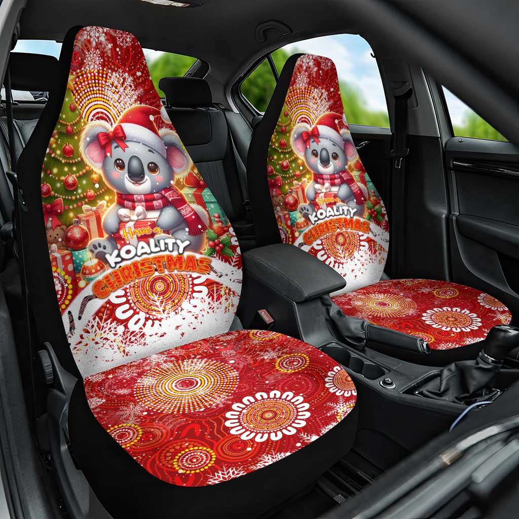 Koality Christmas Car Seat Cover Cute Aussie Koala Holiday DT02